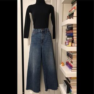 High-rise Madewell wide leg jeans